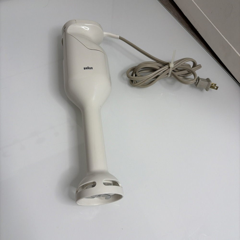 Vintage Braun 4172 Immersion Blender Stick Mixer Hand Held Electric Tested Works